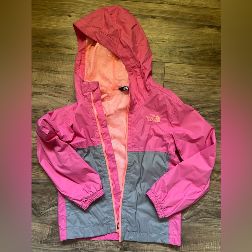 Girls The North Face Rain Coat Jacket Size XS